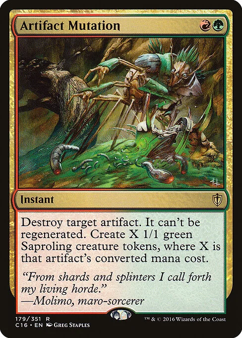 Artifact Mutation, carta Magic di tipo Instant illustrata da Greg Staples