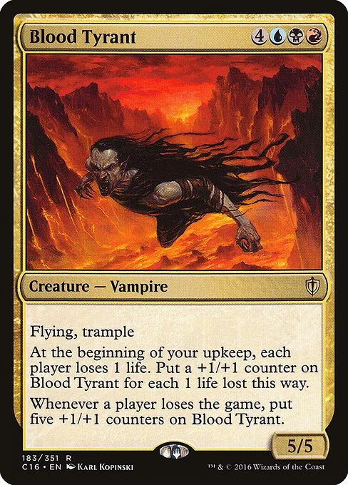 Blood Tyrant, carta Magic di tipo Creature — Vampire illustrata da Karl Kopinski