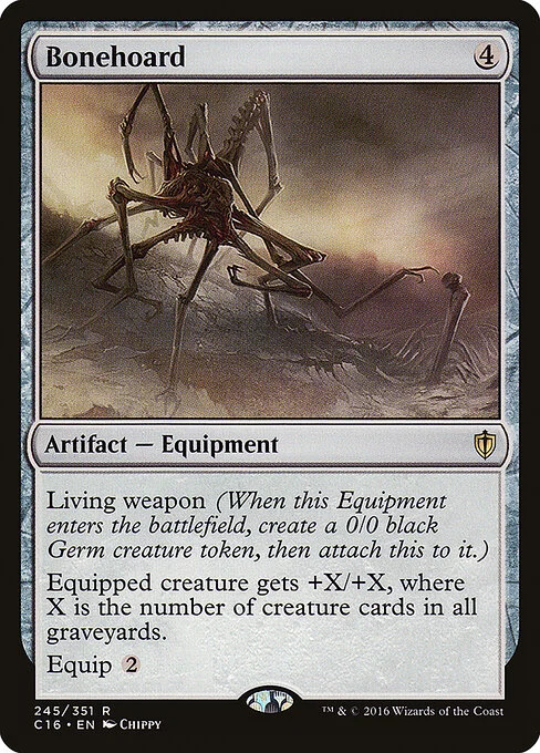 Bonehoard, carta Magic di tipo Artifact — Equipment illustrata da Chippy