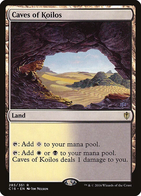 Caves of Koilos, carta Magic di tipo Land illustrata da Jim Nelson