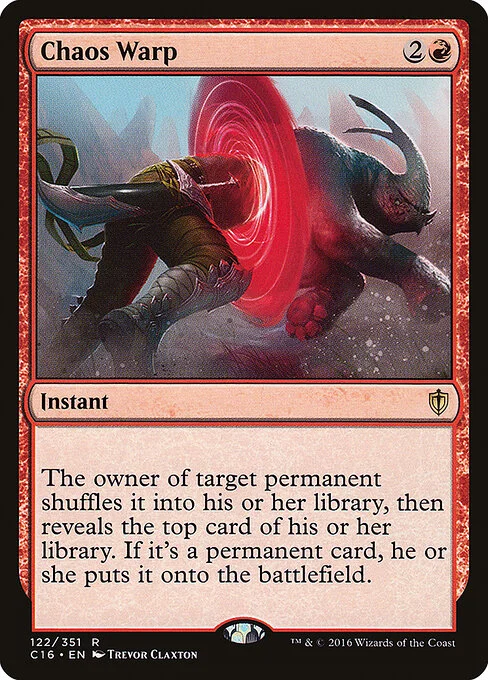 Chaos Warp, carta Magic di tipo Instant illustrata da Trevor Claxton
