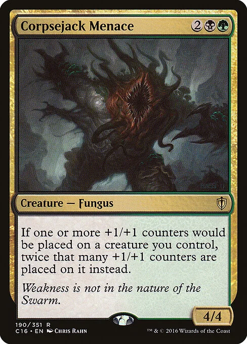 Corpsejack Menace, carta Magic di tipo Creature — Fungus illustrata da Chris Rahn