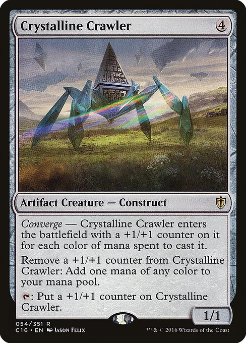 Crystalline Crawler, carta Magic di tipo Artifact Creature — Construct illustrata da Jason Felix