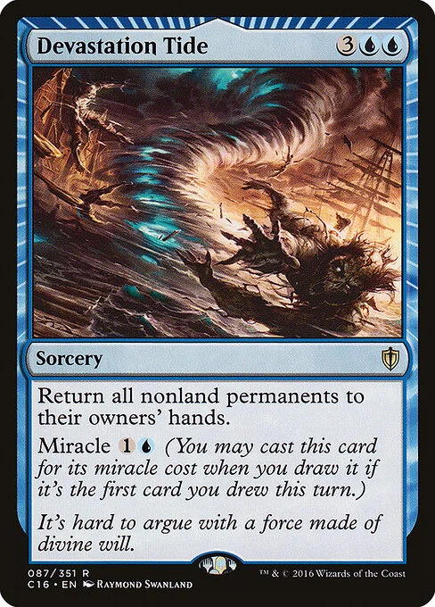 Devastation Tide, carta Magic di tipo Sorcery illustrata da Raymond Swanland