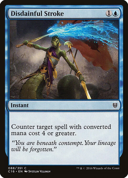 Disdainful Stroke, carta Magic di tipo Instant illustrata da Svetlin Velinov