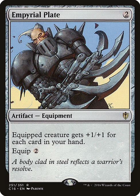 Empyrial Plate, carta Magic di tipo Artifact — Equipment illustrata da Paolo Parente