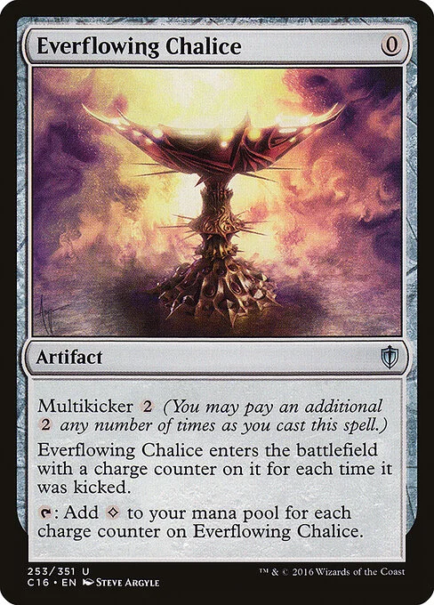 Everflowing Chalice, carta Magic di tipo Artifact illustrata da Steve Argyle