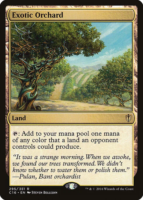 Exotic Orchard, carta Magic di tipo Land illustrata da Steven Belledin