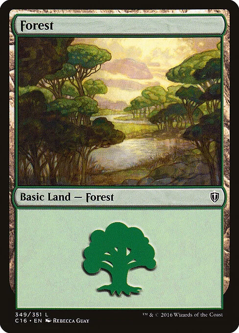 Forest, carta Magic di tipo Basic Land — Forest illustrata da Rebecca Guay