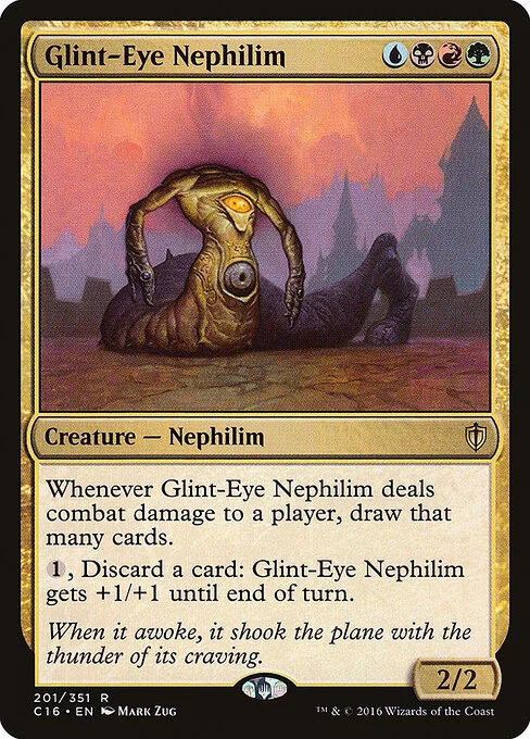 Glint-Eye Nephilim, carta Magic di tipo Creature — Nephilim illustrata da Mark Zug