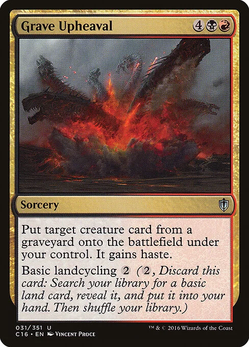 Grave Upheaval, carta Magic di tipo Sorcery illustrata da Vincent Proce