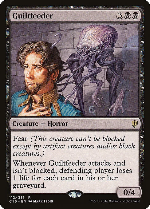 Guiltfeeder, carta Magic di tipo Creature — Horror illustrata da Mark Tedin