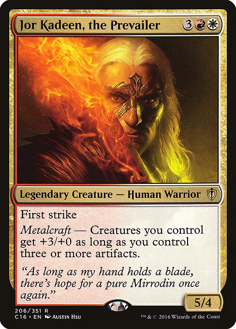 Jor Kadeen, the Prevailer, carta Magic di tipo Legendary Creature — Human Warrior illustrata da Austin Hsu