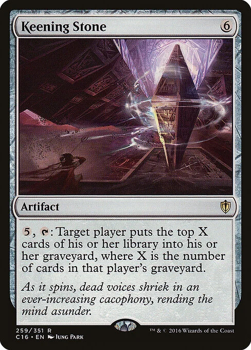 Keening Stone, carta Magic di tipo Artifact illustrata da Jung Park