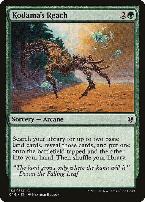 Kodama's Reach, carta Magic di tipo Sorcery — Arcane illustrata da Heather Hudson