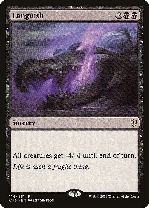Languish, carta Magic di tipo Sorcery illustrata da Jeff Simpson