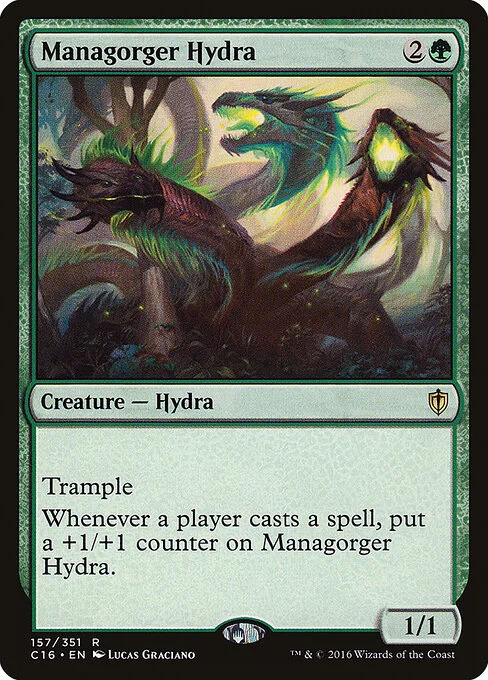 Managorger Hydra, carta Magic di tipo Creature — Hydra illustrata da Lucas Graciano