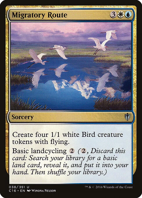 Migratory Route, carta Magic di tipo Sorcery illustrata da Winona Nelson