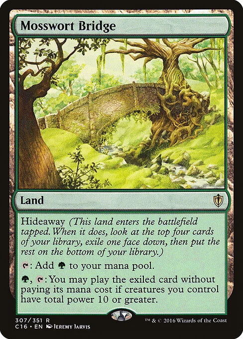 Mosswort Bridge, carta Magic di tipo Land illustrata da Jeremy Jarvis
