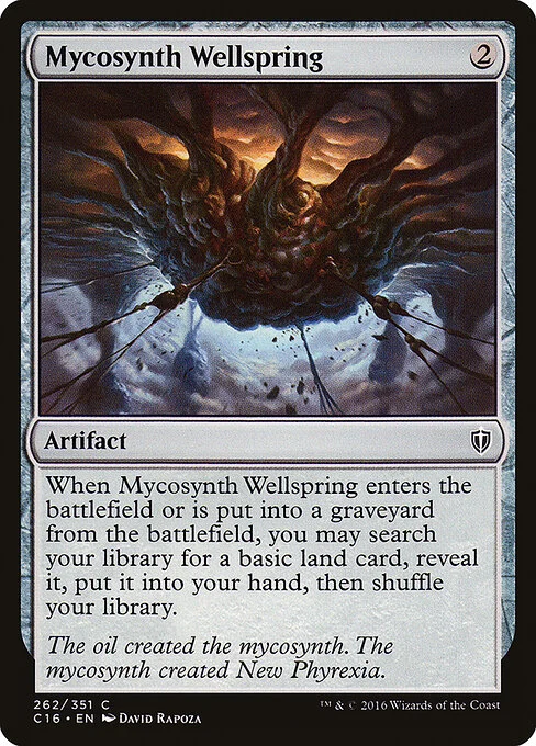 Mycosynth Wellspring, carta Magic di tipo Artifact illustrata da David Rapoza