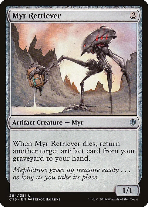 Myr Retriever, carta Magic di tipo Artifact Creature — Myr illustrata da Trevor Hairsine