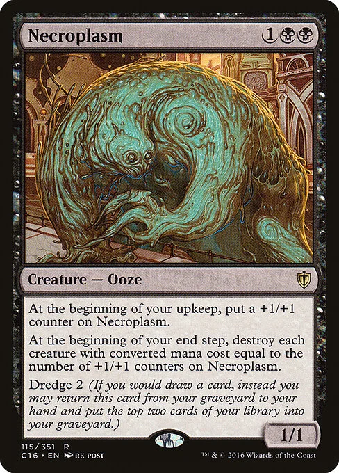 Necroplasm, carta Magic di tipo Creature — Ooze illustrata da rk post