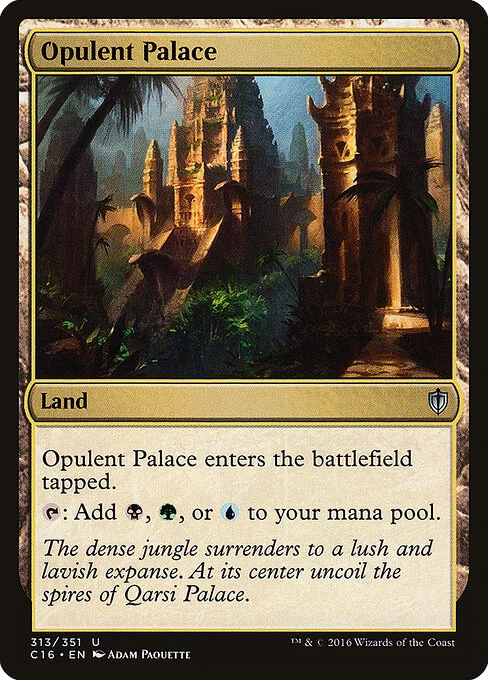 Opulent Palace, carta Magic di tipo Land illustrata da Adam Paquette