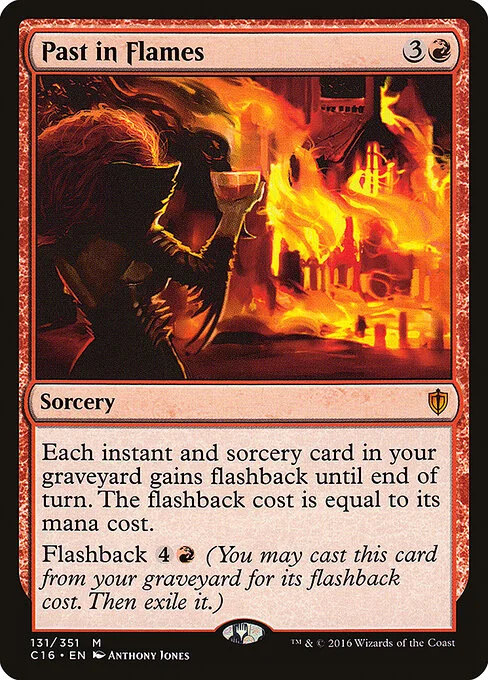 Past in Flames, carta Magic di tipo Sorcery illustrata da Anthony Jones
