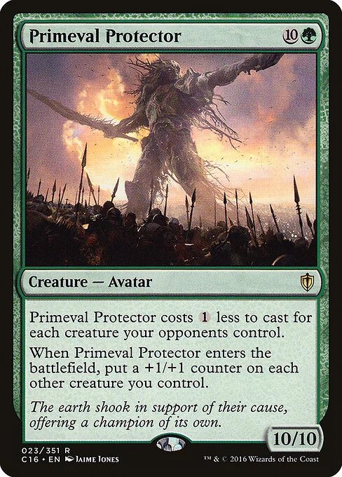 Primeval Protector, carta Magic di tipo Creature — Avatar illustrata da Jaime Jones