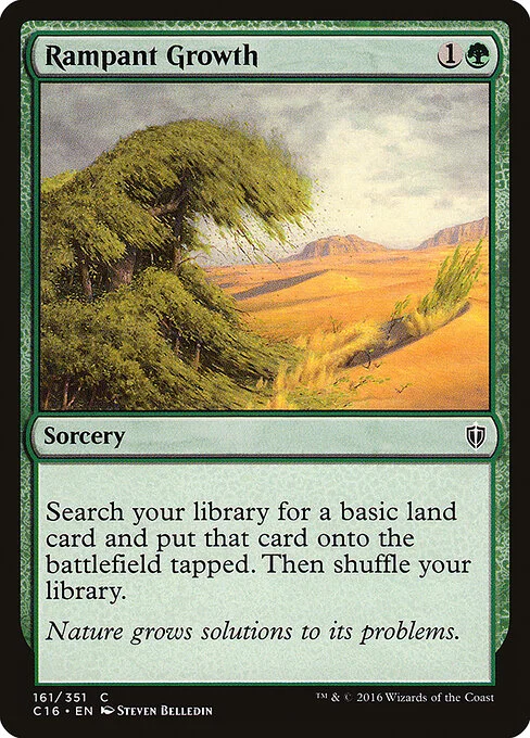 Rampant Growth, carta Magic di tipo Sorcery illustrata da Steven Belledin