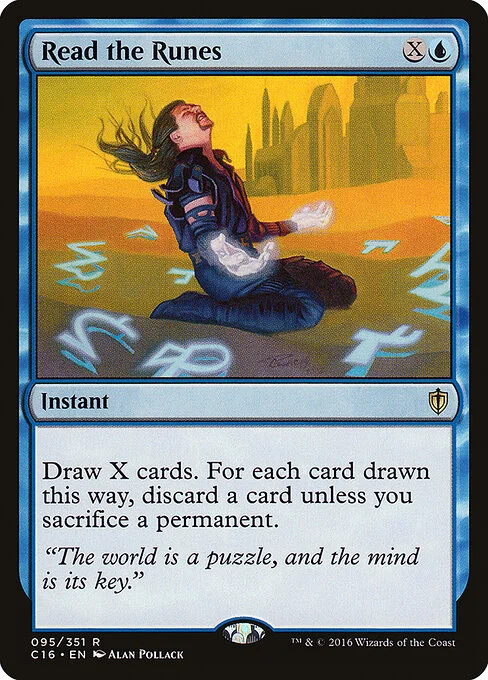 Read the Runes, carta Magic di tipo Instant illustrata da Alan Pollack