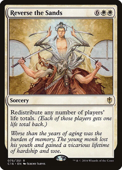 Reverse the Sands, carta Magic di tipo Sorcery illustrata da Jeremy Jarvis