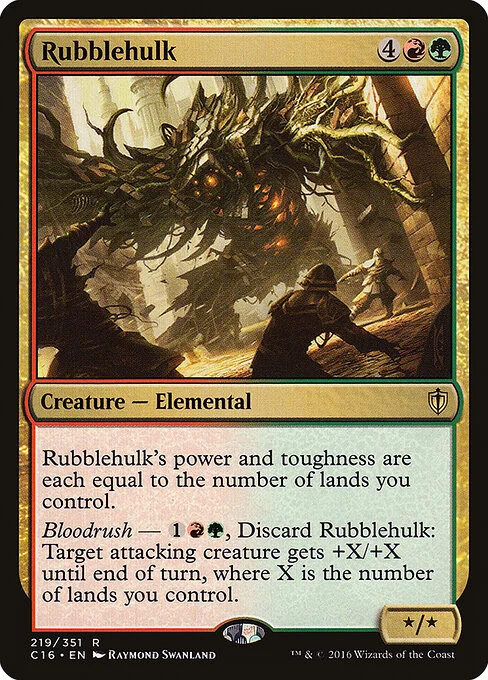 Rubblehulk, carta Magic di tipo Creature — Elemental illustrata da Raymond Swanland
