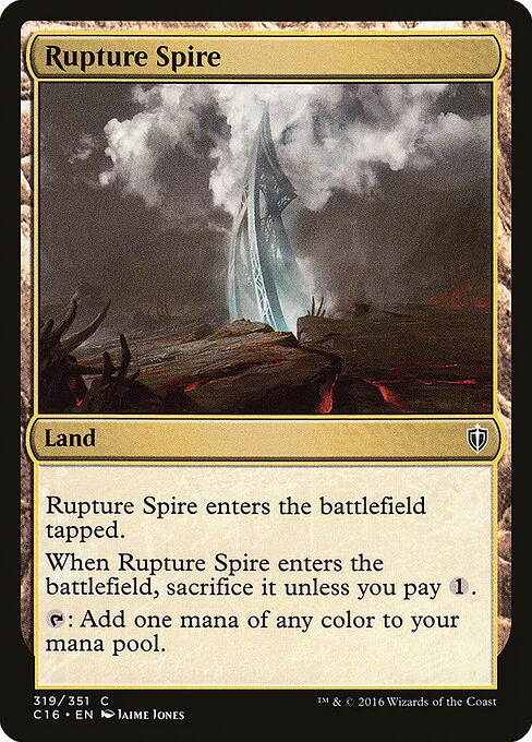 Rupture Spire, carta Magic di tipo Land illustrata da Jaime Jones
