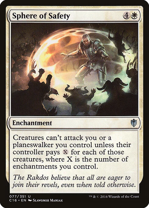 Sphere of Safety, carta Magic di tipo Enchantment illustrata da Slawomir Maniak