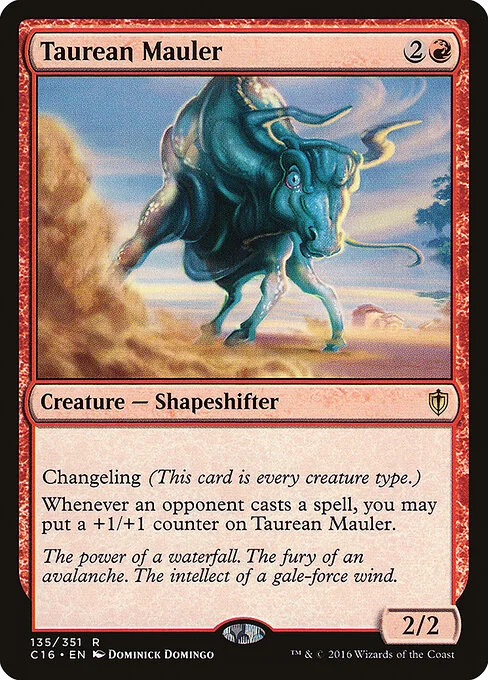 Taurean Mauler, carta Magic di tipo Creature — Shapeshifter illustrata da Dominick Domingo