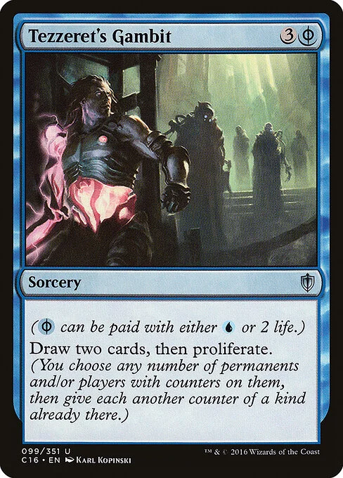 Tezzeret's Gambit, carta Magic di tipo Sorcery illustrata da Karl Kopinski