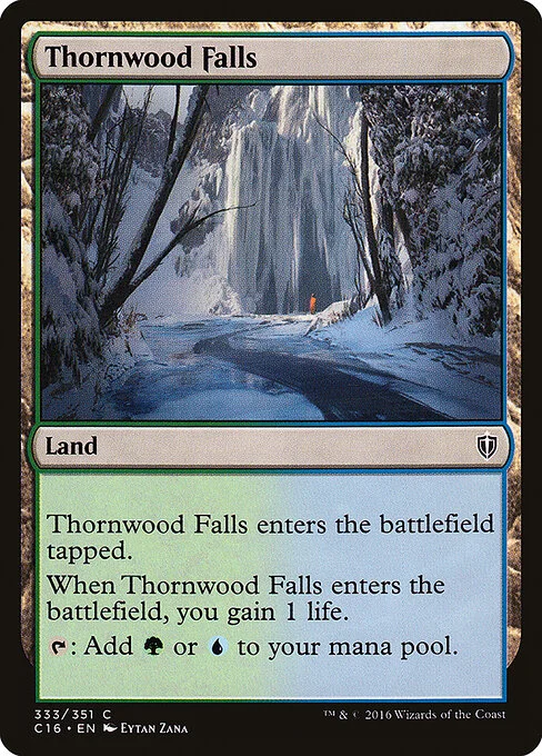 Thornwood Falls, carta Magic di tipo Land illustrata da Eytan Zana