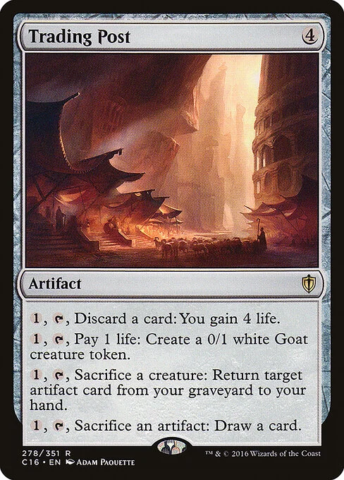 Trading Post, carta Magic di tipo Artifact illustrata da Adam Paquette