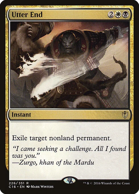 Utter End, carta Magic di tipo Instant illustrata da Mark Winters