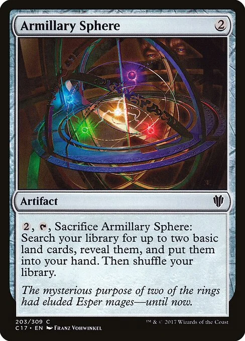 Armillary Sphere, carta Magic di tipo Artifact illustrata da Franz Vohwinkel