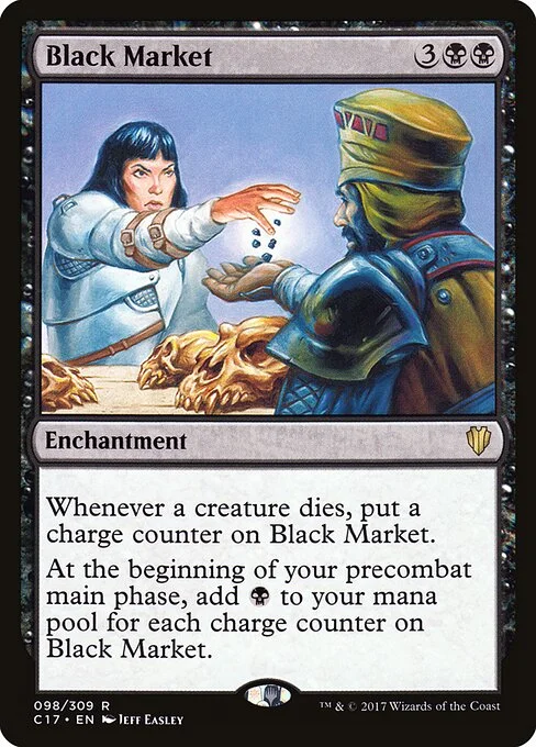 Black Market, carta Magic di tipo Enchantment illustrata da Jeff Easley