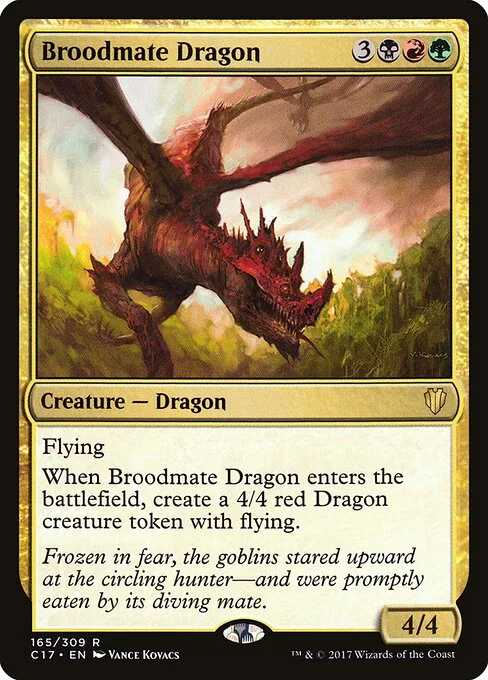 Broodmate Dragon, carta Magic di tipo Creature — Dragon illustrata da Vance Kovacs
