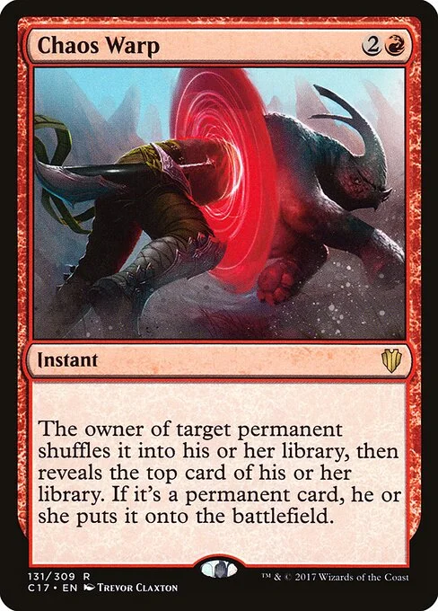 Chaos Warp, carta Magic di tipo Instant illustrata da Trevor Claxton