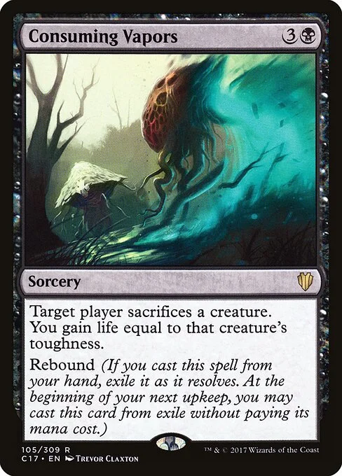 Consuming Vapors, carta Magic di tipo Sorcery illustrata da Trevor Claxton
