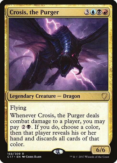 Crosis, the Purger, carta Magic di tipo Legendary Creature — Dragon illustrata da Chris Rahn