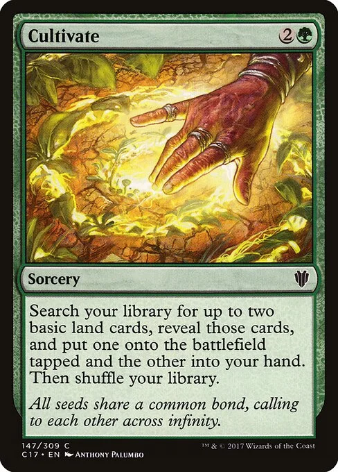 Cultivate, carta Magic di tipo Sorcery illustrata da Anthony Palumbo