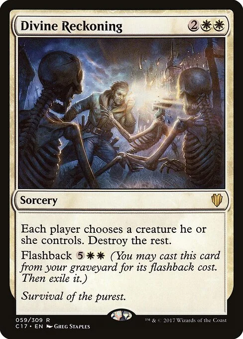 Divine Reckoning, carta Magic di tipo Sorcery illustrata da Greg Staples