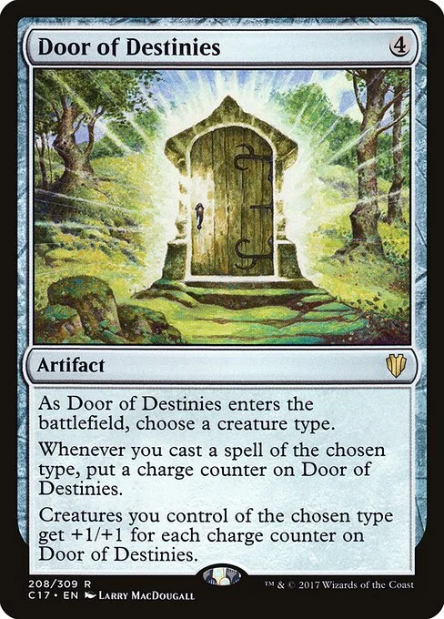 Door of Destinies, carta Magic di tipo Artifact illustrata da Larry MacDougall