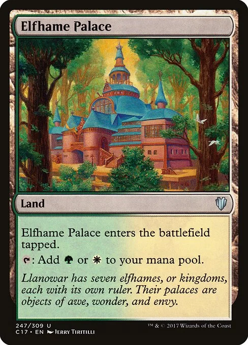 Elfhame Palace, carta Magic di tipo Land illustrata da Jerry Tiritilli